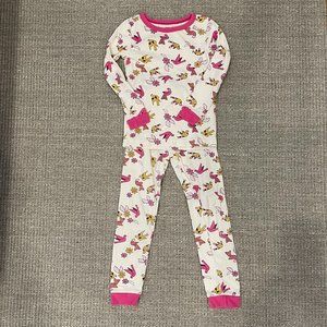 Tea Cotton Long Sleeve Pajama Set Birds